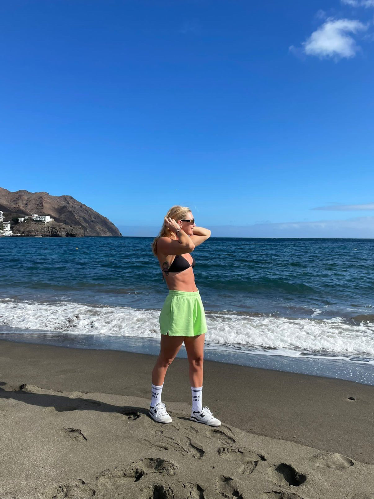 Racism Sucks 3-pak Statement sokker - Sort/Hvid/Pink