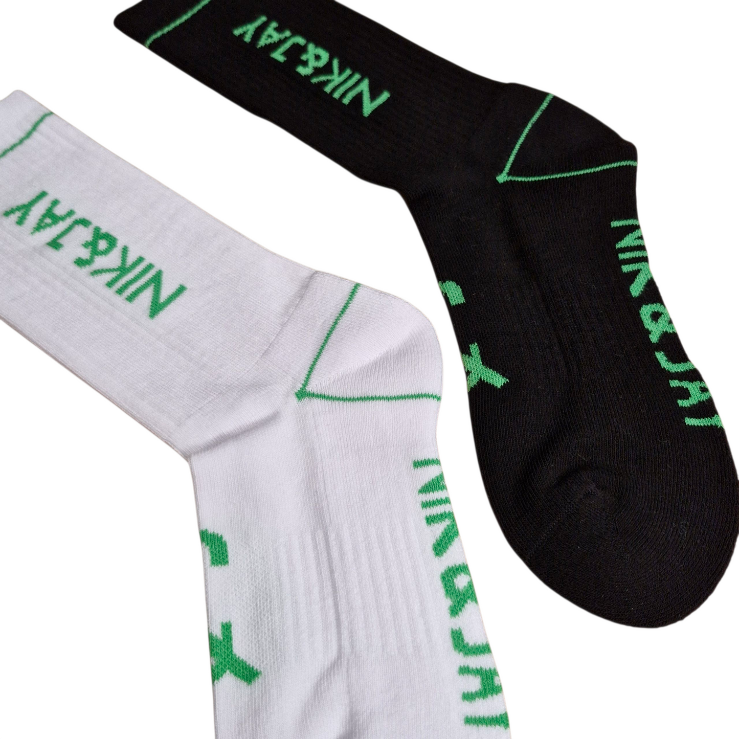 AURA 3-pak sokker - Sort/Hvid/Lilla