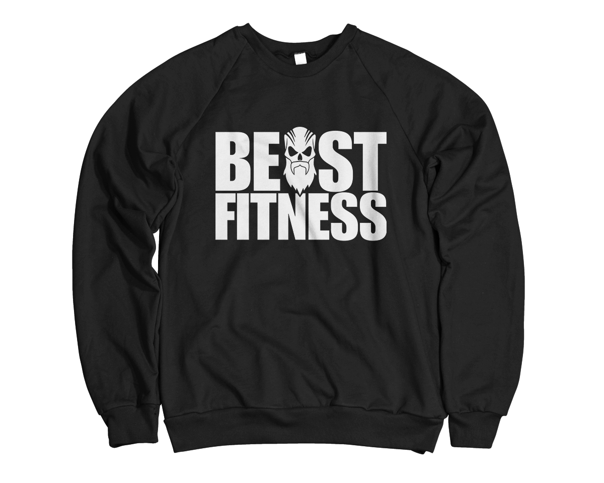 BEAST FITNESS - ORIGINAL-COVER SWEATSHIRT - BLACK