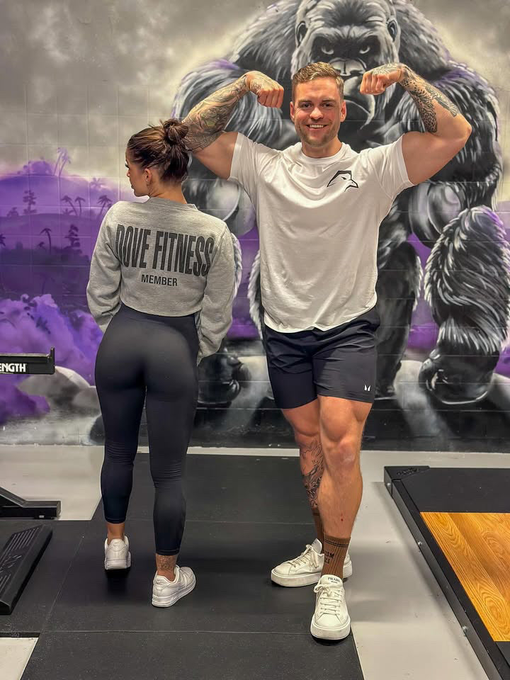DOVE FITNESS - CROP TOP - GRÅ