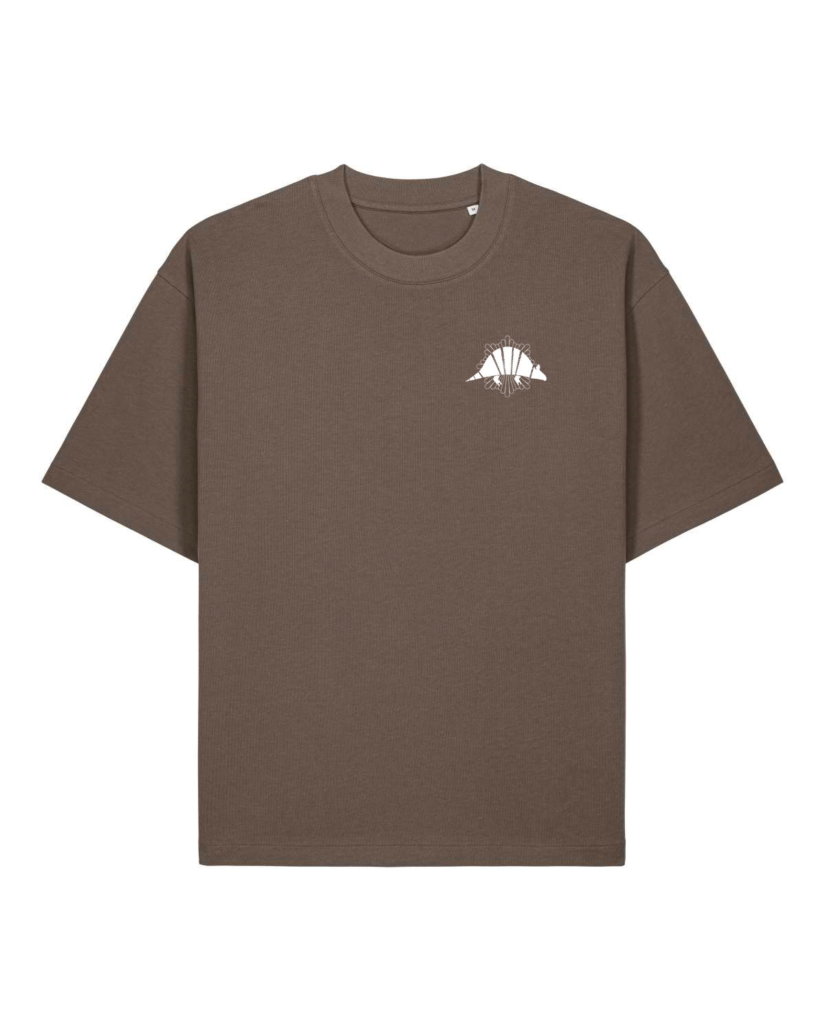 Asher The unisex heavy weight boxy t-shirt - Armadillo