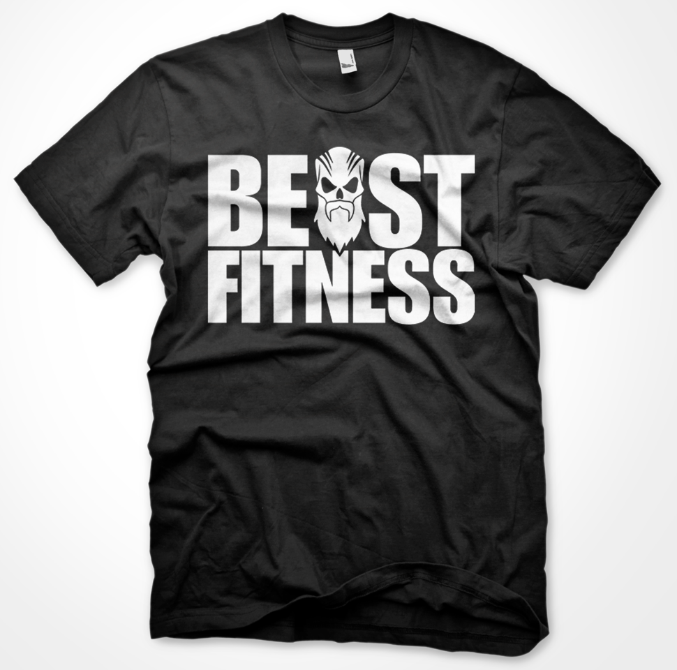 BEAST FITNESS - BASIC COVER- TEE - BLACK