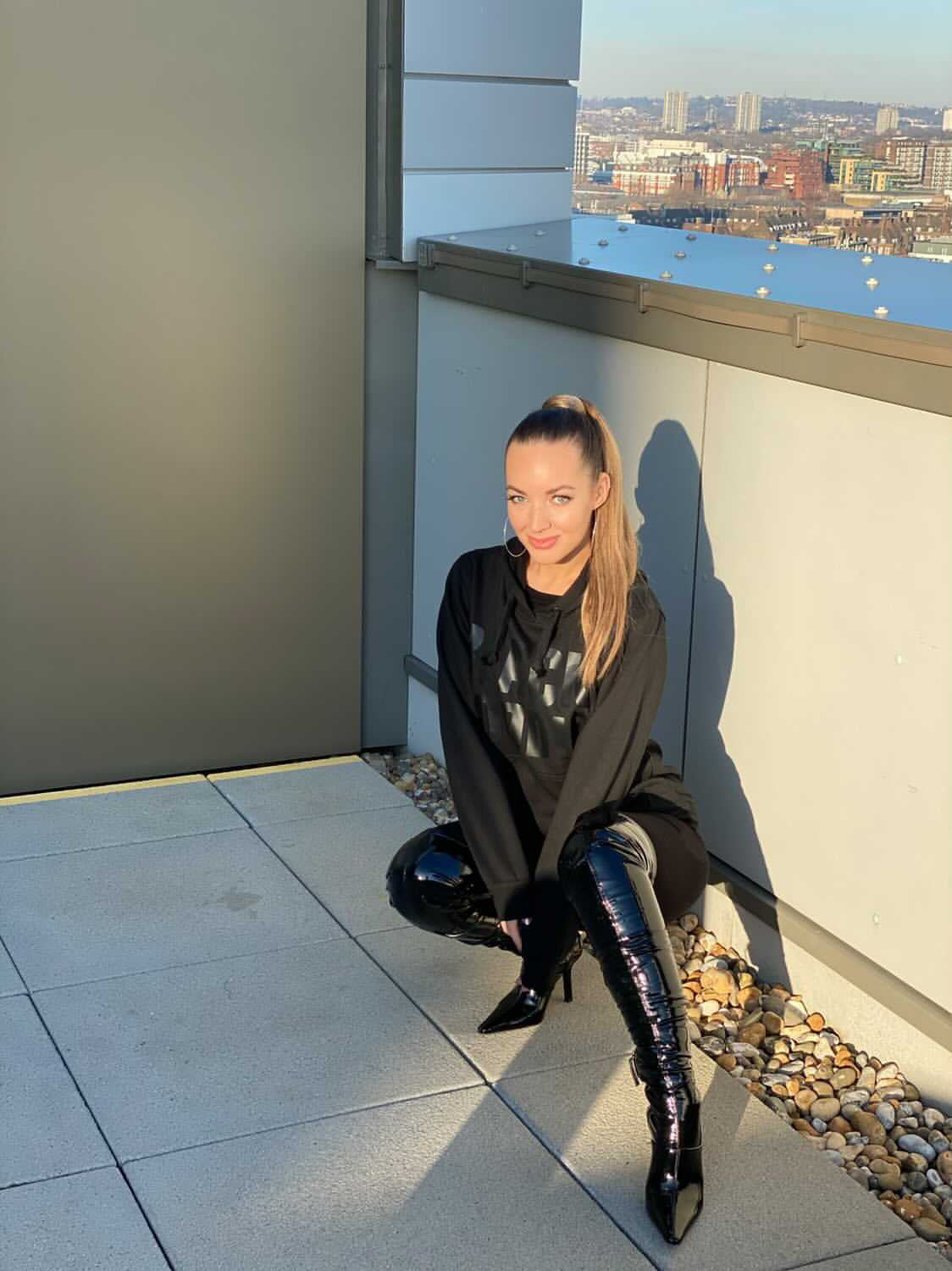 Just a Black Hoodie - Black