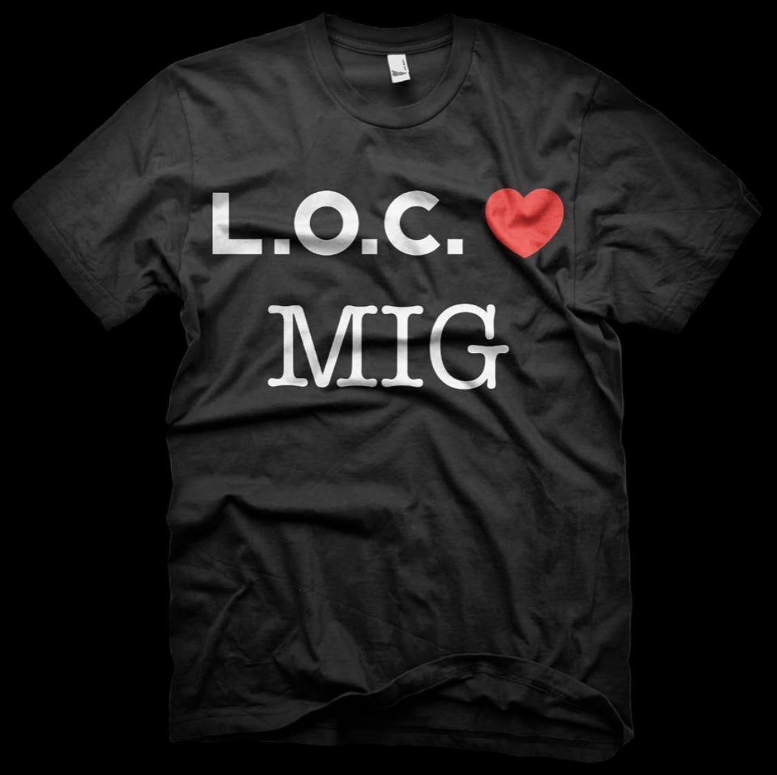 L.O.C. ELSKER MIG ! - SORT T-SHIRT