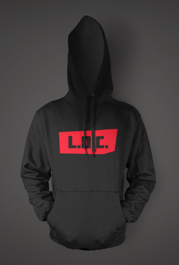 LOC - TRASH HOODIE - BLACK