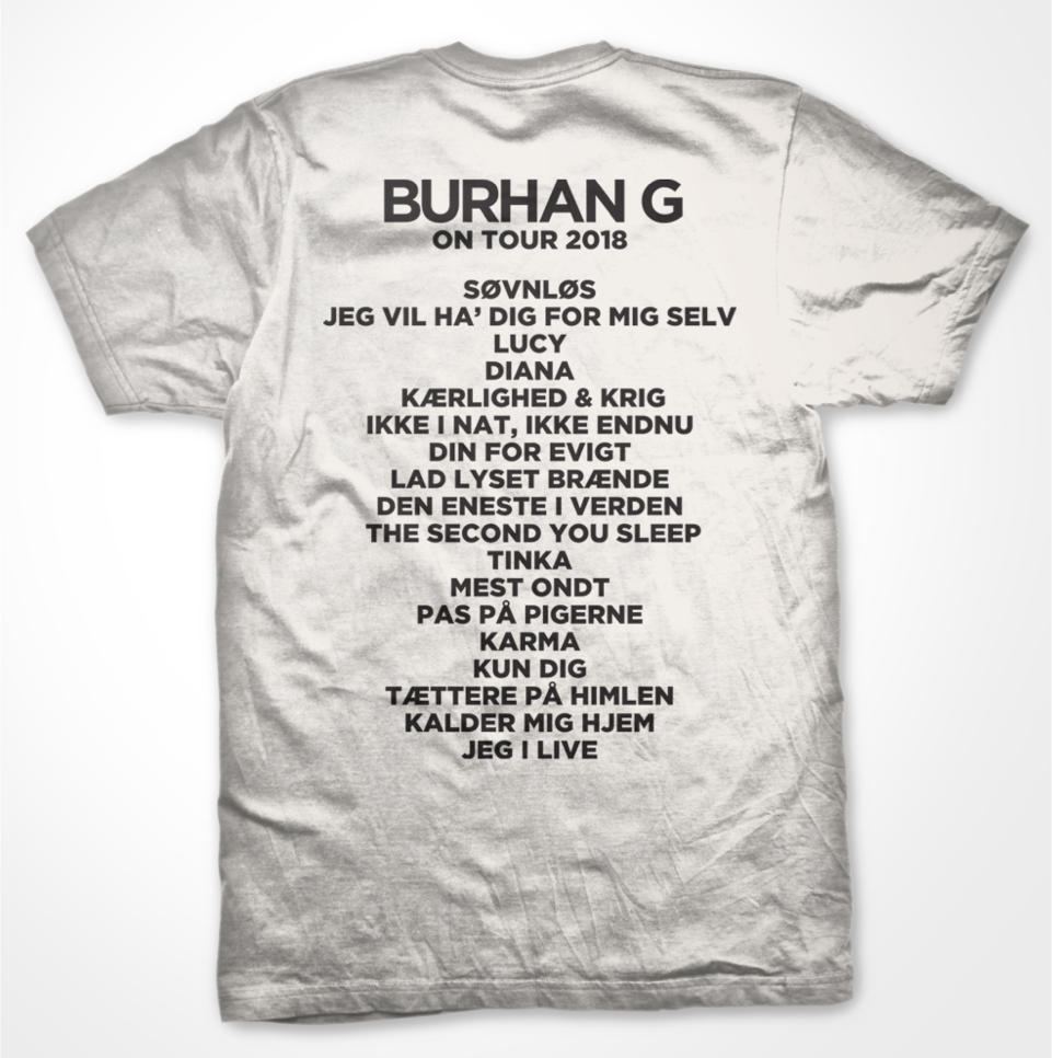BURHAN G - HVID T-SHIRT