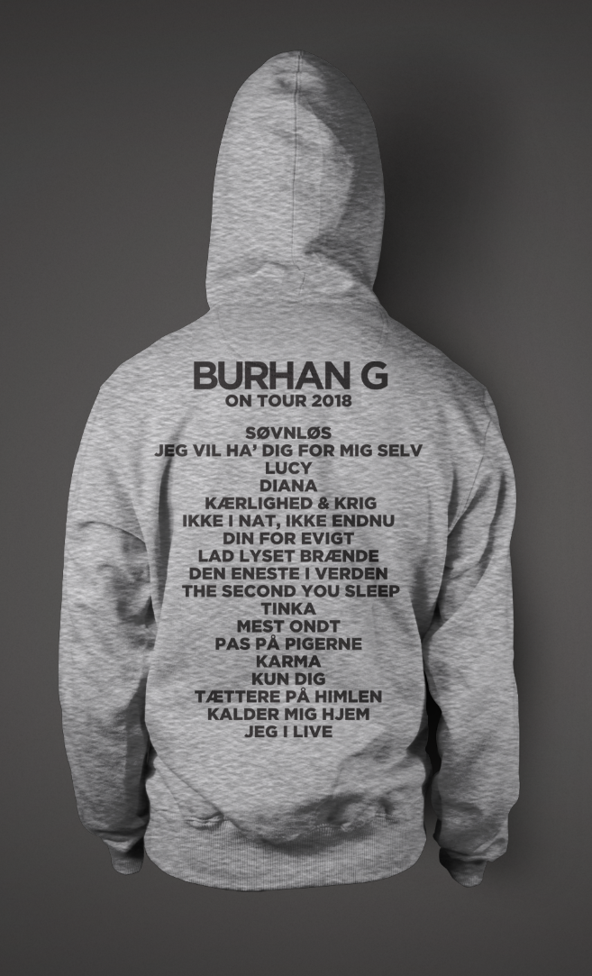 BURHAN G - TOUR HOODIE - GREY