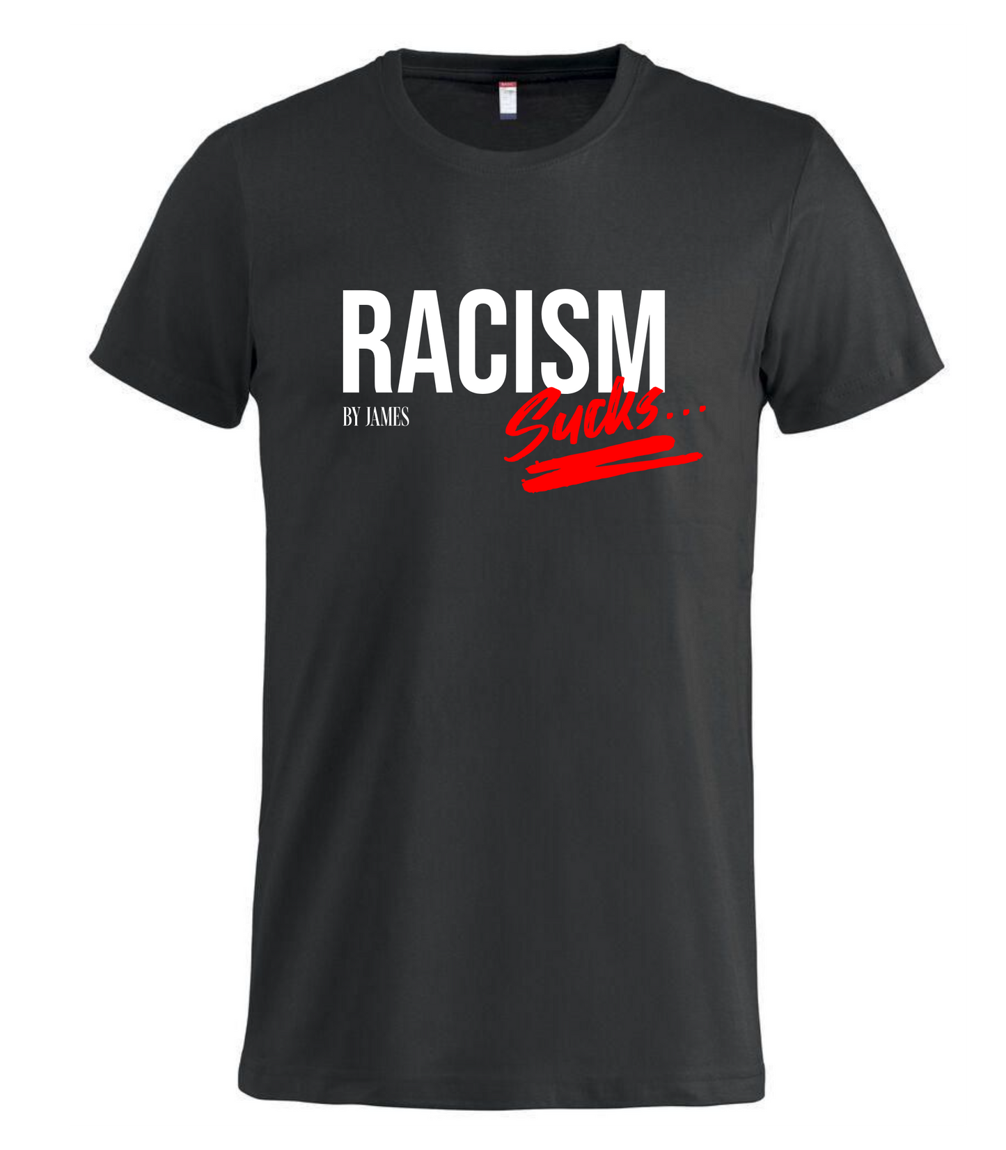 Racism Sucks T-shirt - Sort