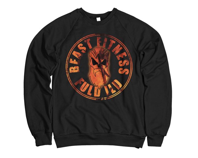 BEAST FITNESS - FULD ILD- SWEATSHIRT