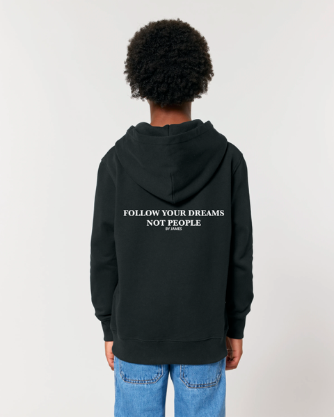 BY JAMES - DREAMS- KIDS HOODIE BLACK