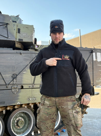 The unisex relaxed fit sherpa jacket - Sort