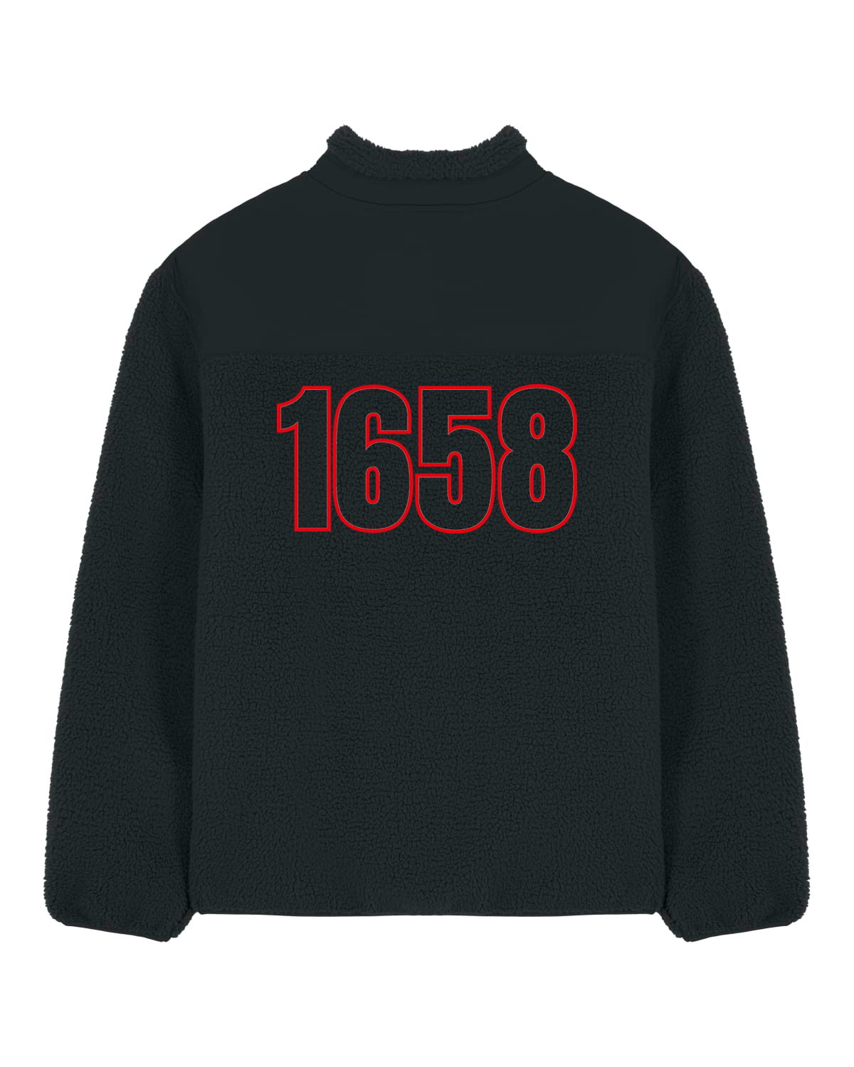 The unisex relaxed fit sherpa jacket - Sort