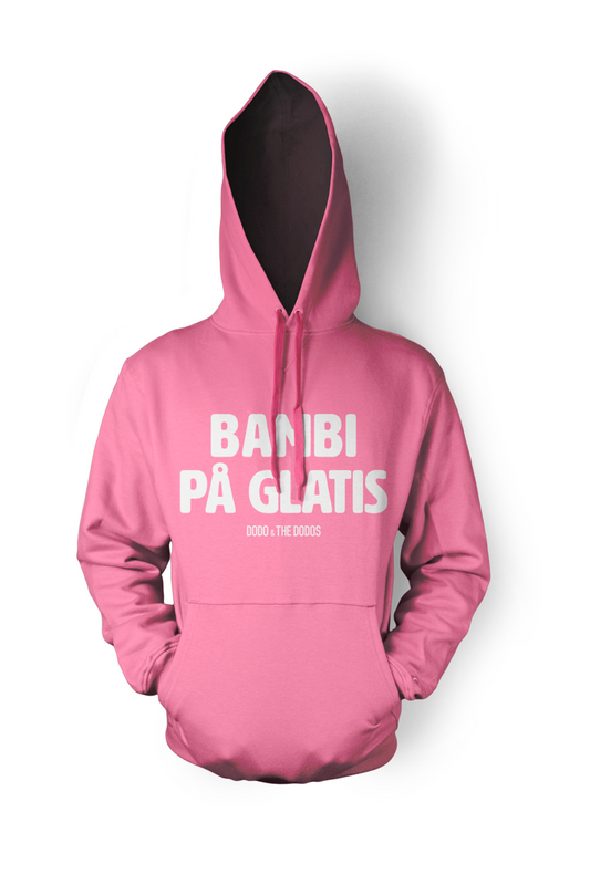 Bambi På Glatis P/O Hoodie - Pink