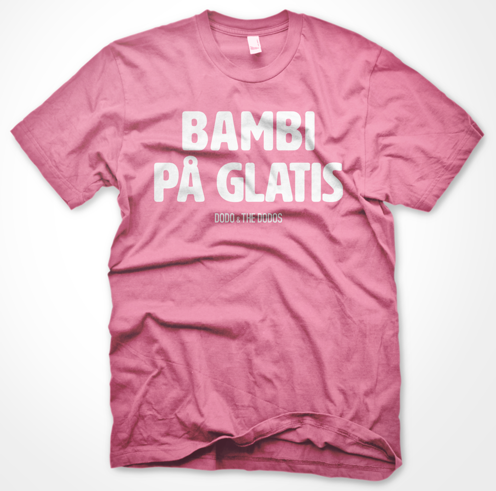 Bambi På Glatis T-shirt - Pink