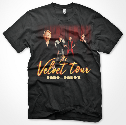 The Velvet Tour 2025 T-shirt - Sort