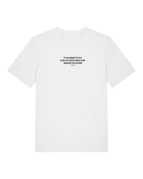 If You Want To Fly T-shirt - Hvid