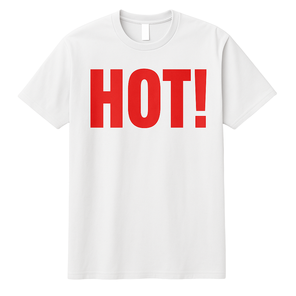HOT! T-shirt - Hvid