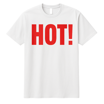 HOT! T-shirt - Hvid