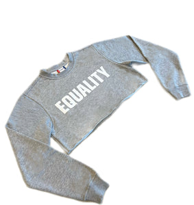 BY JAMES -  EQUALITY - CROP TOP- GRAY