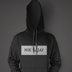 NIK & JAY-  SORT REFLEX HOODIE