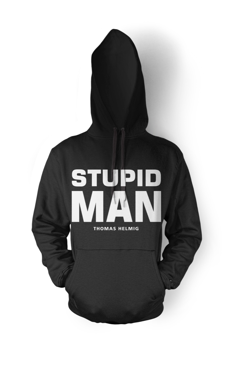 THOMAS HELMIG - STUPID MAN HOODIE - SORT