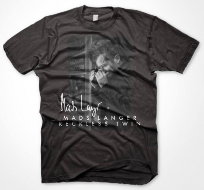 MADS LANGER - RECKLESS TWIN T-SHIRT - SORT
