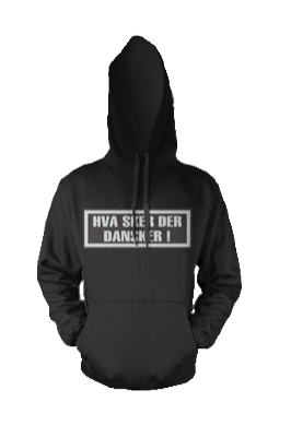 ADAM & NOAH - HVA SKER DER DANSKER HOODIE - SORT
