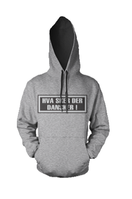 ADAM & NOAH - HVA SKER DER DANSKER HOODIE - GRÅ